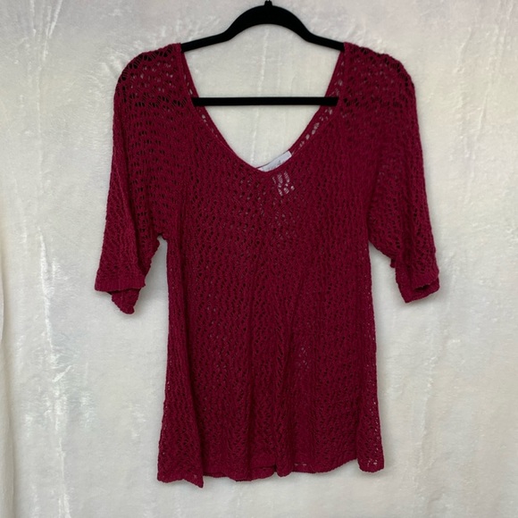 fashion avenue Tops - Fashion Avenue Knit Crochet Cardigan